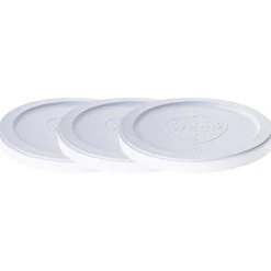 3 x WECK-Frischhaltedeckel weiß RR 100